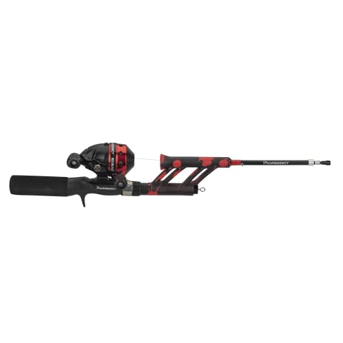 ProFISHiency Tangle-Free Telescoping Fishing Combo, Lightweight, Red