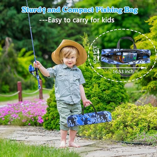Milerong Kids Portable Telescopic Fishing Rod and Reel
