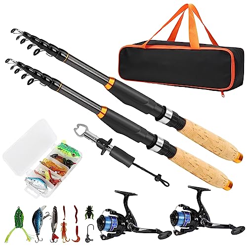 Telescopic Fishing Rod & Reel Combo with Lures