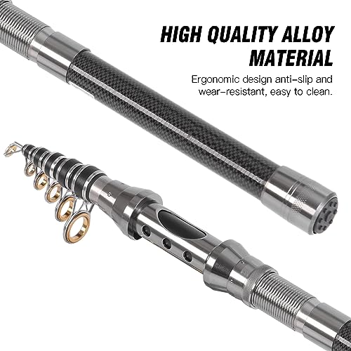 Lixada 2PCS Telescopic Fishing Pole Combo Set