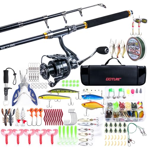 Goture Telescopic Fishing Rod and Reel Combo Set