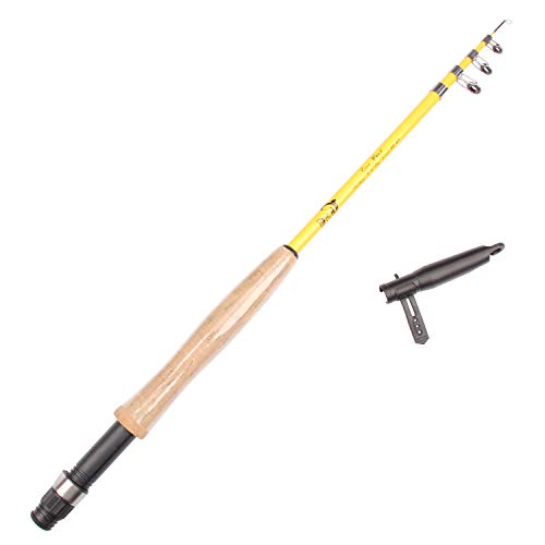 Telescopic Spinning Fly Fishing Rod - Durable Fiberglass Blank
