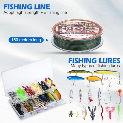 Goture Telescopic Fishing Rod and Reel Combo Set