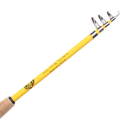 Telescopic Spinning Fly Fishing Rod - Durable Fiberglass Blank