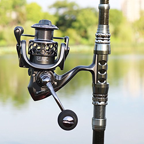 Sougayilang Portable Telescopic Fishing Pole and Spinning Reel