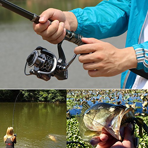 Sougayilang Portable Telescopic Fishing Pole and Spinning Reel