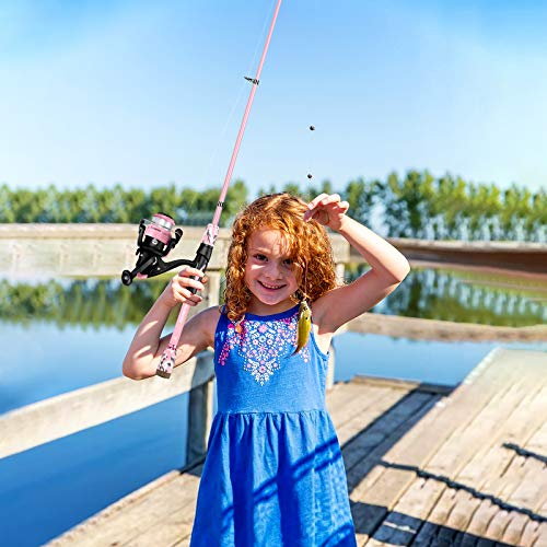PLUSINNO Kids Portable Telescopic Fishing Rod and Reel Combo