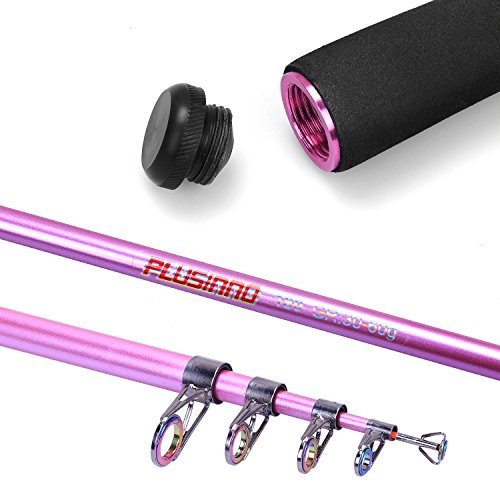 Pink Telescopic Fishing Rod and Reel Set for Women