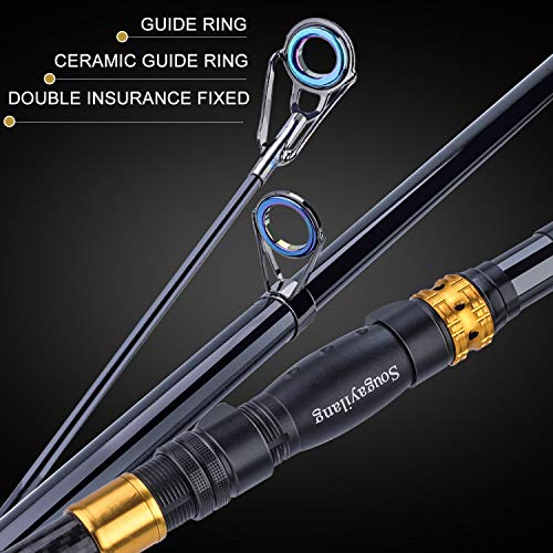 Sougayilang Telescopic Fishing Rod Reel Combo Kit - 2.1M/6.89Ft