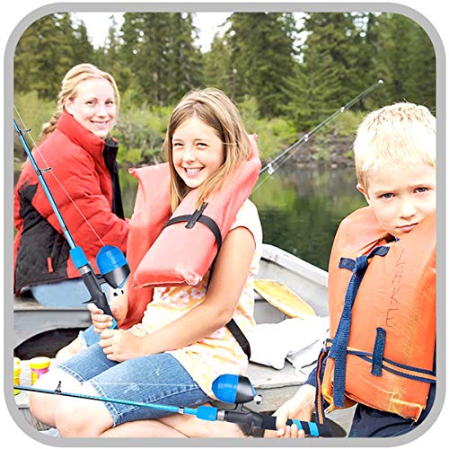 Youth Fishing Pole & Reel Combo Kit with Tackle Box