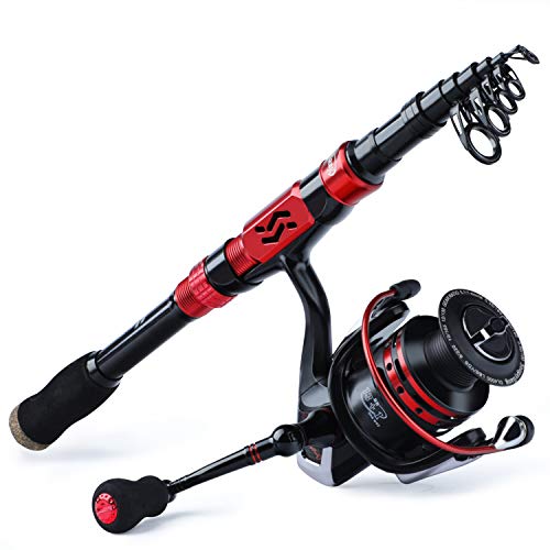 Sougayilang Telescopic Fishing Rod Combo with Spinning Reel