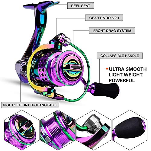 6.9ft Carbon Fiber Telescopic Fishing Rod and Reel Combo