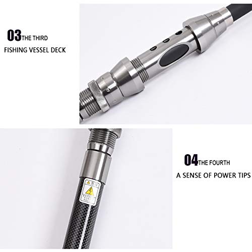 Maraehan Jackgold Collapsible Telescopic Ultralight Fishing Rod with Portable Handle