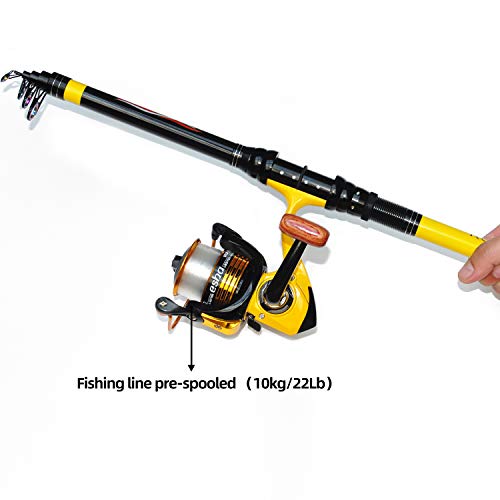 Richcat Telescopic Fishing Rod and Reel Combo Kit