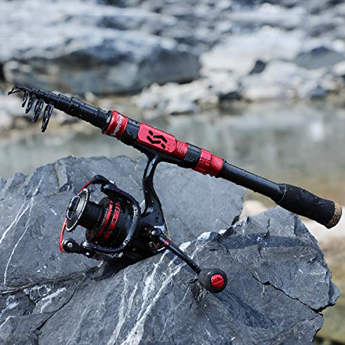 Sougayilang Telescopic Fishing Rod Combo with Spinning Reel