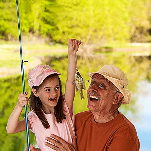 PLUSINNO Kids Fishing Combo: Telescopic Rod, Reel, Line