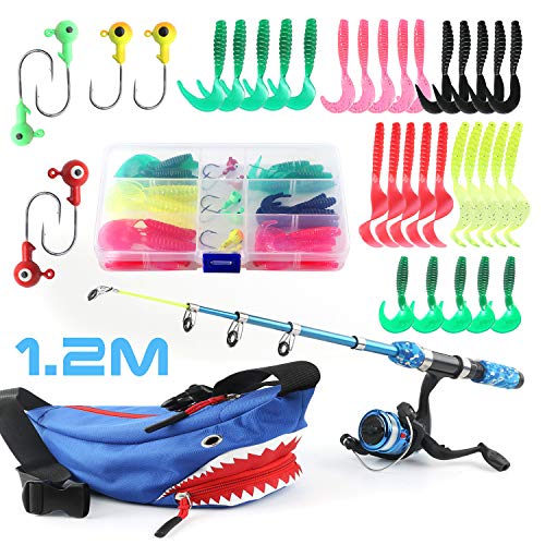 Children's Fishing Combo Set with Ultralight Telescopic Rod