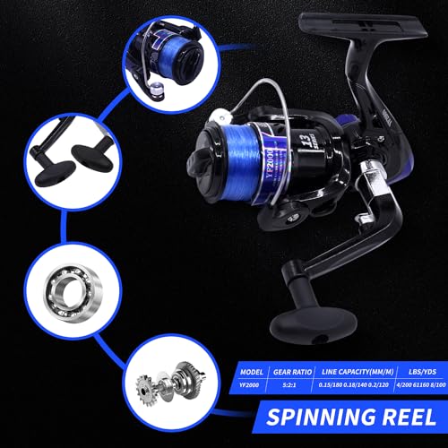 Telescopic Fishing Rod and Reel Combo with Lures