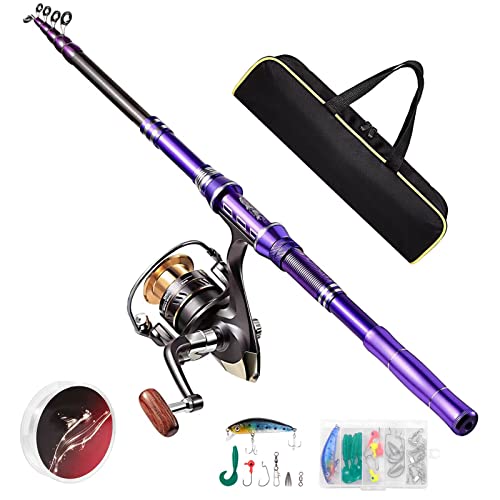 Castaroud Carbon Fiber Fishing Rod & Reel Combo Kit