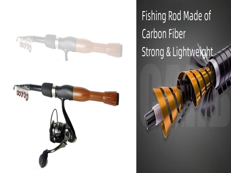 Carbon Fiber Telescopic Fishing Rod and Reel Combo