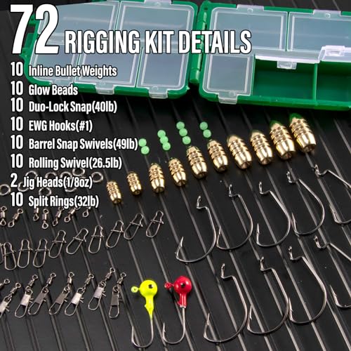 Dr.Fish Spinning Rod and Reel Combos 7FT Fishing Set