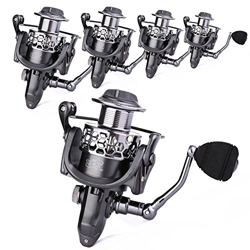 Sougayilang 13+1BB Aluminum Spinning Fishing Reel, Spare Spool
