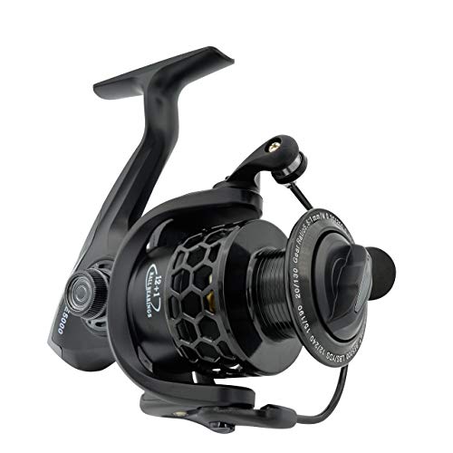 Fishdrops 12+1BB Ultra Lightweight Spinning Reel with Carved Aluminum Spool