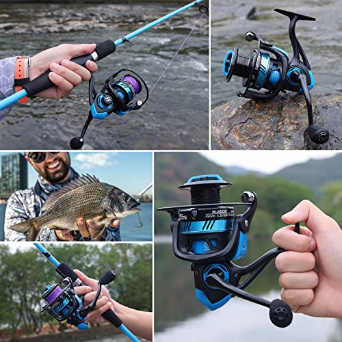 Sougayilang Ultralight Spinning Fishing Reel - Freshwater Blue
