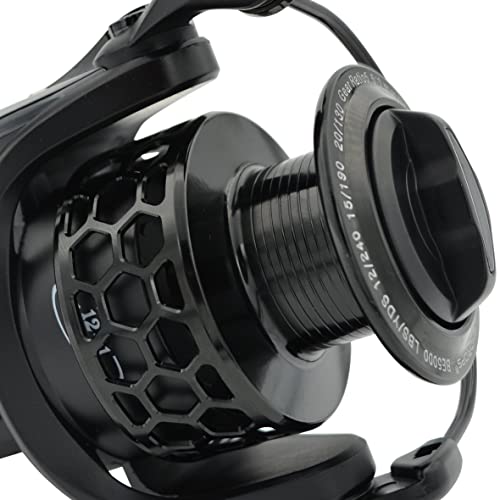 Fishdrops 12+1BB Ultra Lightweight Spinning Reel with Carved Aluminum Spool