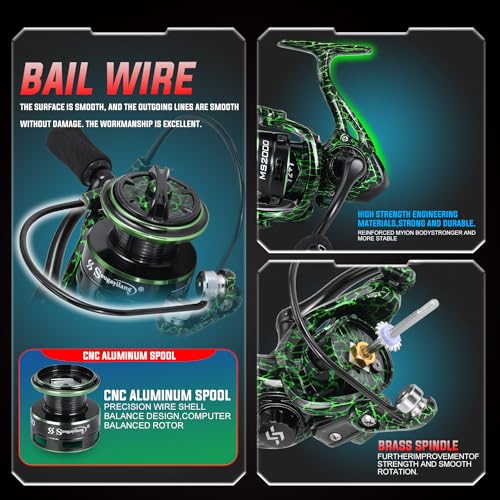 Sougayilang Ultralight Spinning Reel with Graphite Frame