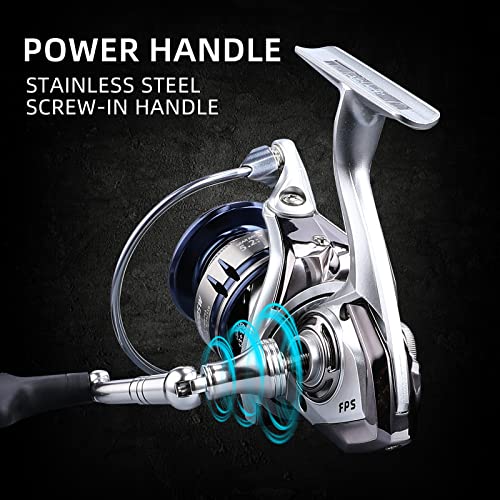 Accuretta 13+1BB Spinning Saltwater Fishing Reel, Lightweight and Durable