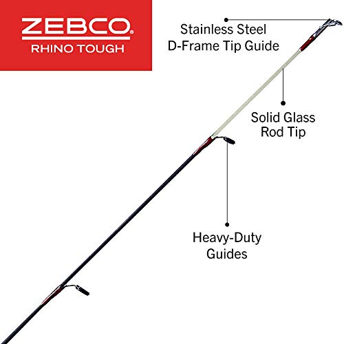 Zebco Rhino Tough Spinning Fishing Rod - Heavy Duty