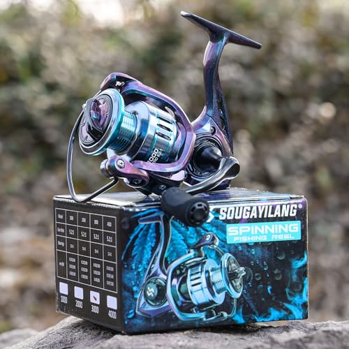 Sougayilang Chameleon Paint Spinning Reel, 11+1 Bearings