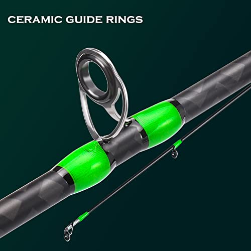 Sougayilang Graphite Spinning Fishing Rod- Lightweight Cork Handle