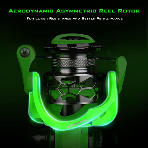 KastKing Zephyr 500 Green Spinning Reel for Fresh & Saltwater Fishing