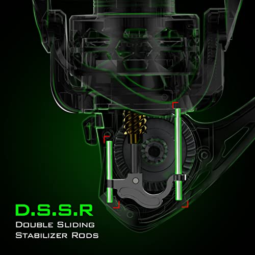 KastKing Zephyr 500 Green Spinning Reel for Fresh & Saltwater Fishing