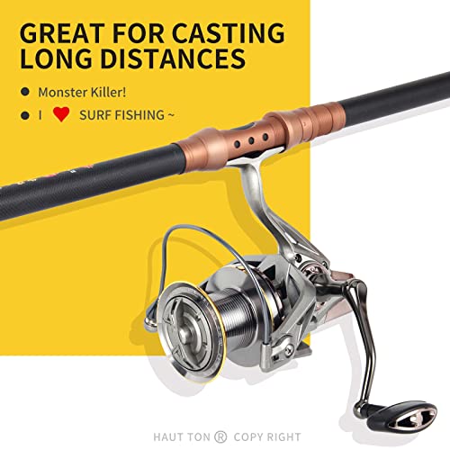 HAUT TON NGK-14000 Surf Fishing Reel, Graphite Frame