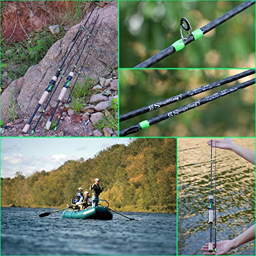 Sougayilang Graphite Spinning Fishing Rod- Lightweight Cork Handle