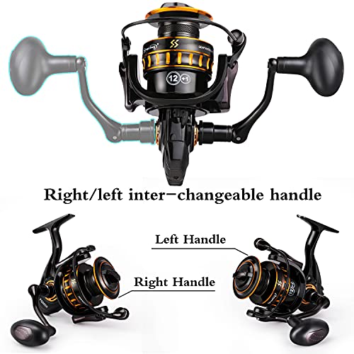 Sougayilang Lightweight Spinning Reel Stainless BB Smooth Fishing