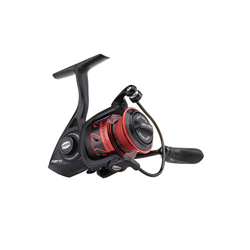 PENN Fierce III Spinning 2000 Reel, 5 Bearings, Red/Black
