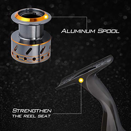 Sougayilang Ultralight Smooth Spinning Reel for Freshwater Saltwater