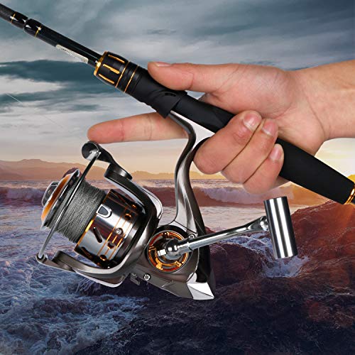Sougayilang Ultralight Smooth Spinning Reel for Freshwater Saltwater