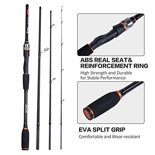 Portable Travel Spinning Fishing Rod with M Power