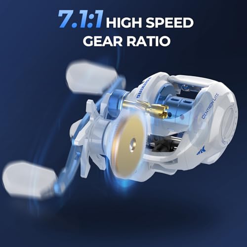 KastKing Centron Lite Baitcasting Combo 7'0" MH White