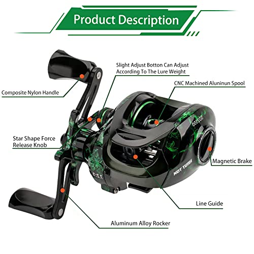 YKLP Baitcasting Reel with 18+1BB Stainless Steel
