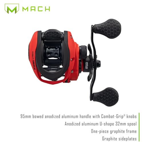 Lew's Mach Smash Left-Hand Baitcast Reel, 7.5:1 Gear Ratio