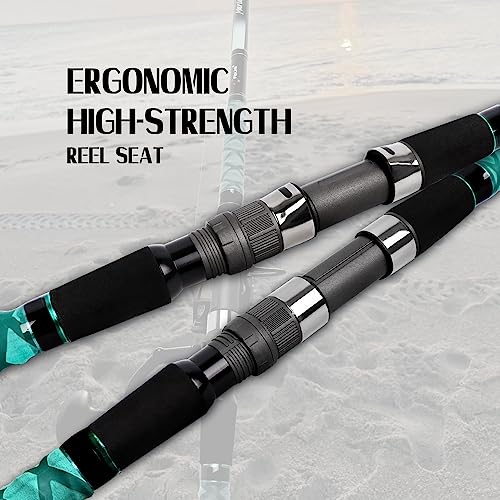 Fiblink Portable Travel Surf Spinning Rod 9' - Carbon Fiber