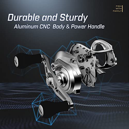 Piscifun Alijoz Baitcasting Reel, Size 300, 33lb Drag