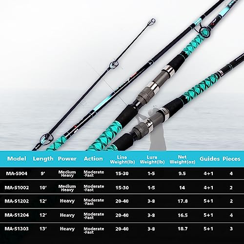 Fiblink Portable Travel Surf Spinning Rod 9' - Carbon Fiber