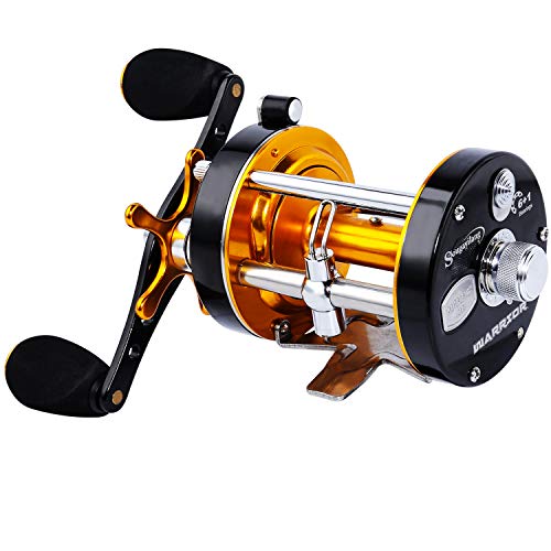 Sougayilang Reinforced Metal Round Baitcasting Fishing Reel Warrior